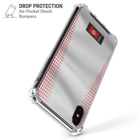 Tunisia Soccer Flag iPhone X/XS Clear Case